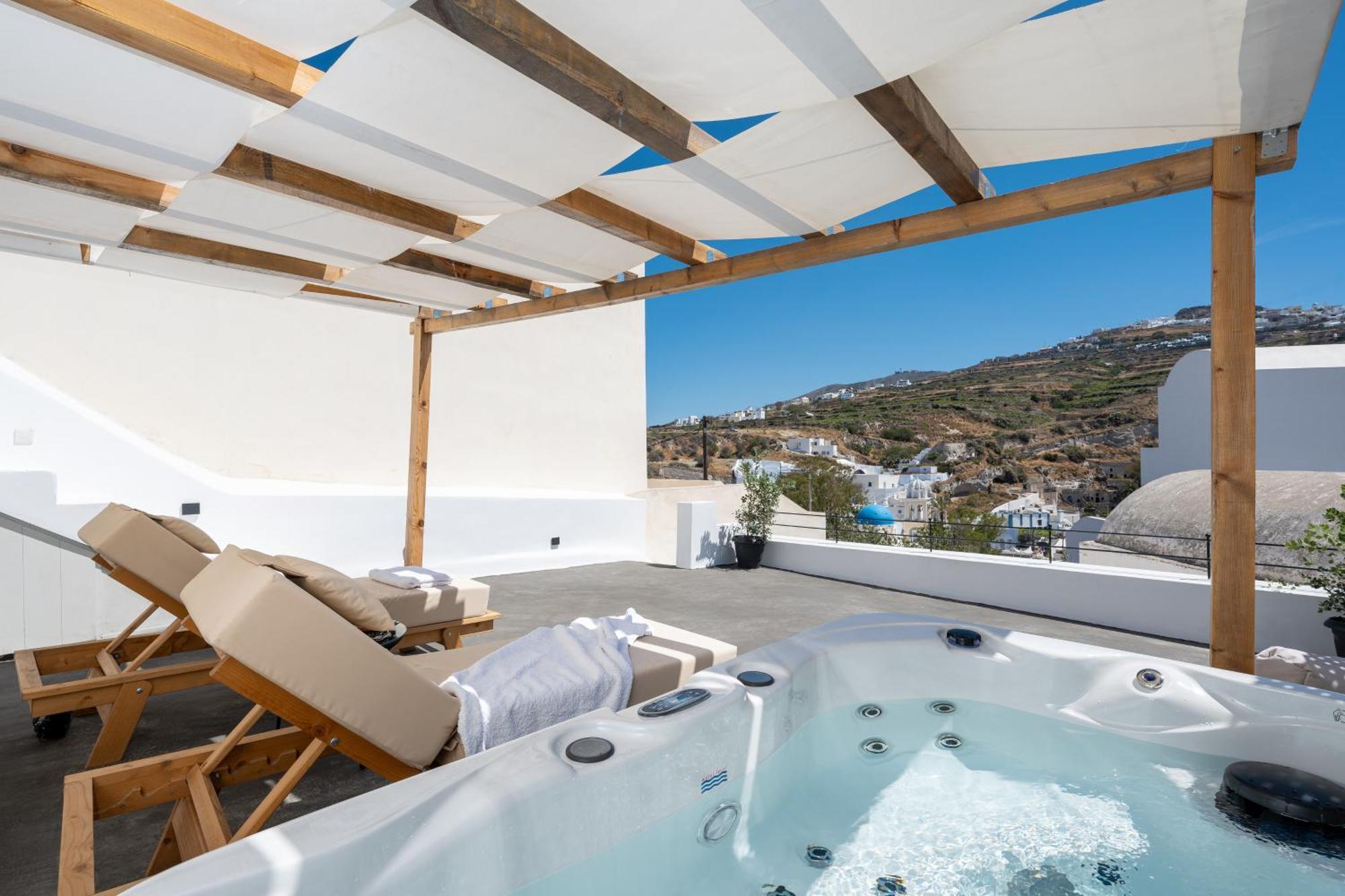 Angeleve Villa With Private Jacuzzi Fira  Exterior photo